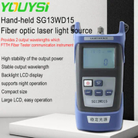Hand-held Fiber optic laser light source tester FTTH Fiber Optic Light Source Multi Wavelength 1310 1550nm