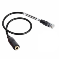 Free shipping 2.5MM Headset Adaptor cables 2.5mm jack to RJ9 connector for telephone headset RJ9 to 2.5mm adapter for NOTEL