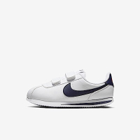 Nike Cortez Basic SL PSV [904767-106] 中童 休閒鞋 經典 阿甘鞋 魔鬼氈 白 深藍