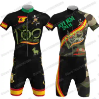 2023 100 years of the Spanish Legion Cycling Jersey Set Retro Spain Cycling Clothing Road Bike Shirt Suit Bicycle Pant Maillot