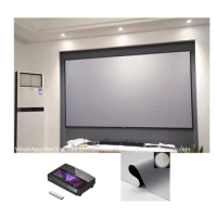 Projection Screen Factory Hot Sale Gray Wide Frame UST Alr Pet Fixed Frame Projector Projection Screen