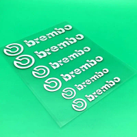 Pelekat Caliper brek kereta 6PCS untuk Decal Kenderaan Bercipta Brembo Reflektif