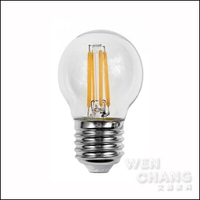 工業風 小球泡燈泡LED版 4W 110V-220V E27 球型 復古鎢絲燈泡 LBU-018