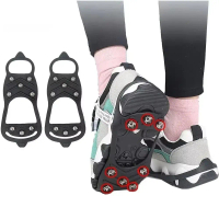 1 pasang Baru 5/8 Gigi Pancang Ais Gripper Anti-Slip sejagat Cakar Cengkaman Spike Spike Kram Salji