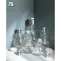 現貨✅【 旅后生活】燈泡瓶 浮游花瓶 瓶子 玻璃瓶 奶茶瓶 飲料瓶