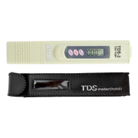淨水器測水筆 TDS測試筆 自來水測試檢測筆 飲用水硬度 TDS值 溫度檢測 水質檢測筆 有皮套(180-TDS3+)