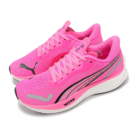 【PUMA】慢跑鞋 Velocity Nitro 3 Wn 女鞋 粉紅 黑 氮氣中底 緩衝 路跑 運動鞋(377749-03)