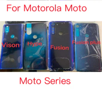 1pcs New For Motorola Moto Vison Hyper Fusion Fusion Plus Back Battery Cover Housing Rear Back Cover Housing Case Repair Parts