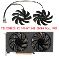 2Pcs/Set T129215SU,GPU Cooler,Graphics Card Fan,For HP GTX1080 8G OEM,For Dell RTX 3060 ti,For PowerColor RX 6700 XT 12G