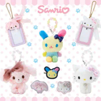 Charmmy Kitty U-Sa-Ha-Na Sanrio Plush Kawaii Cartoon Cute Pendant Hairpin Holder Anime Plush Toys for Girls Birthday Gift