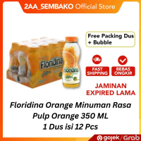 Floridina Orange Minuman Rasa Pulp Orange 350 ML 1 Dus isi 12 Pcs
