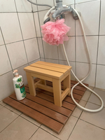 [時代木防水家居] 時代木浴室椅(36x20x28) 老人洗澡椅 雙人洗澡椅  溫泉泡湯椅,穿鞋椅