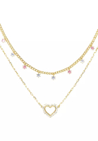 Mikana Mikana Chainfrolics 14k Gold Plated Hana Layered Necklace