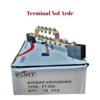 FT-850 Busbar Grounding Bar Plat Tembaga / Busbar Terminal Nol + Arde Ground Set / Busbar untuk Pane