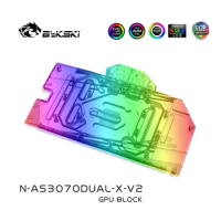 Bykski Water Block Use for ASUS DUAL RTX3070-8G/TUF RTX3070 8G GAMING GPU Card/Full Cover Copper Radiator Block N-AS3070DUAL-X