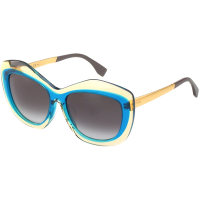 FENDI 時尚太陽眼鏡（黃+綠色）