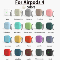 [COD] Sarung untuk Apple Airpods 4 Aksesori fon telinga Bluetooth set kepala silikon penutup Apple A