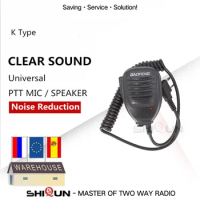 BaoFeng-Handheld Walkie Talkie Speaker Microphone Mic for UV-5R UV-5RE DM-5R Plus GT-3 UV-82 Retevis RT-5R H777 Radio