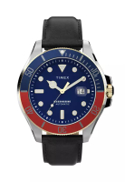 Timex Timex Harborside Coast Black Leather Analog Automatic Watch For Men TW2V72200