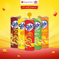 Z Bánh Lát Snack Khoai Tây Slide Vị Ngẫu Nhiên (Tự Nhiên, Thịt Nướng, Phô Mai, Kem Chua & Hành, Thơm