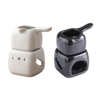 Ceramic Tealight Warmer Fragrance Warmer with Stand Aroma Burner Candle Essential Oil Burner for Home Housewarming Gift