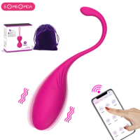 Wireless APP Control Vibrating Egg Vibrator Wearable Panties Vibrators G Spot Stimulator Vaginal Kegel Ball Sex Toy For Women