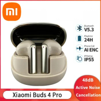Xiaomi Buds 4 Pro TWS Earphone Bluetooth 5.3 48dB Active Noise Cancelling 3 Mic HiFi Wireless Headphone 38 Hours Battery Life