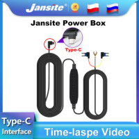 Jansite Power Box Type-C interface Hard Wire Kit Car Charger Power Inverter Converter Adapter for Dash Cam DVR Recorder Register