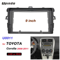 2 Din 9 Inch Car Radio Fascias for Toyota Corolla 2008-2011 Dashboard Frame Installation DVD GPS Mp5 Android Multimedia Player