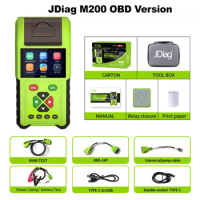 JDiag M200 Motorcycle Diagnostic Scanner OBD2 Moto Code Reader Real Time Data Battery Tester For BMW Yamaha Honda Kawasaki KTM