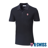 K-SWISS 23SS EC Classic Polo短袖POLO衫-男-黑