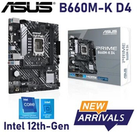 Asus PRIME B660M-K D4 Motherboard LGA 1700 b660 Support Intel 12th-Gen CPU 12400F 12600K 12900K CPU B660 Mainboard 1700 M.2 New