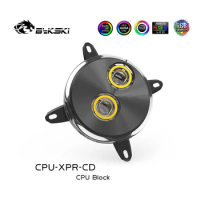 Bykski CPU Water Block Use for INTEL LGA x99 2011 2066 1150 1151 1155 1156 1200 1700 /Cooler Radiator RGB Light SYNC /CPU-XPR-CD