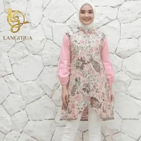 TUNIK AILLEN 02 | BAJU KERJA BATIK BUSUI FRIENDLY XXXL flora 1