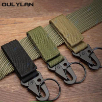 Hanging Bag Buckle Strap Outdoor Tactical Belt Keychain Weaving Hook Climbing Camping Multi functional Hanging Hook Accessories
