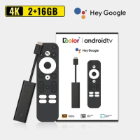 GD1 Android 11.0 TV Stick 4K HD Streaming Device Google Certified TV Box 2GB+16GB Dolby Audio HDR10 WiFi Bluetooth 5.0 for Home