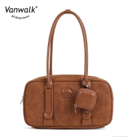 กระเป๋าสะพายข้าง Vanwalk สีน้ำตาล