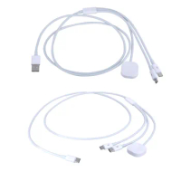 3 In 1 Type C Micro USB charger cable Watch Charger Stand for Samsung cellphone tablet Galaxy watch 3/4/5/6 watch 5 pro active 1