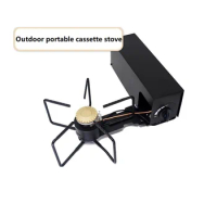 Outdoor Portable Windproof Camping Stove Foldable Cassette Stove, Nature Hike Tourism Bushcraft Travel Gas Stove Camping Supplie