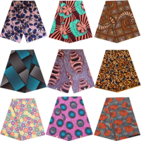Africa Ankara Prints Batik Pagne Wax Fabric African Dress Craft DIY Sewing Textile 100% Polyester High Quality Nigeria Tissu