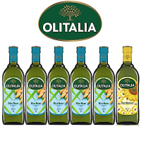 Olitalia奧利塔玄米油+葵花油禮盒組(1000mlx6瓶)