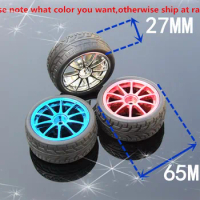 1pcs/lot K349B 65MM Hexagonal Hole Rubber Tire of DIY Toy Car Wheel DIY Toys Parts Sell At A Loss USA Belarus Ukraine