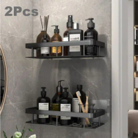 Bathroom Shampoo Holder Punch-Free Shower Shelf Rack Corner Shelves Kitchen Storage Organizer for Bathroom Accessories Set