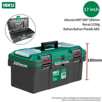 MJ ISKU 20 Inch Tool Box Stainless / Kotak Perkakas Stainless 20'' Kuat 2 Tingkat Tool Kit Toolbox a