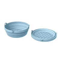 Air Fryer Silicone Pots Silicone Air Fryer Basket Food Air Fryers Oven Accessories Air Fryer Trays for Full Size Oven