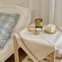日式復古棉麻布藝餐墊隔熱墊茶巾蓋布茶幾裝飾墊