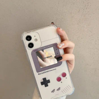 Fashion Cute Game Console Case for iPhone 11 12 13 14 Pro Plus Max Mini Cosmetic Mirror Case for Apple iPhone X XS XR 6 7 8