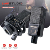 TaffSTUDIO Mikrofon Kondenser XLR Condenser Microphone with Holder