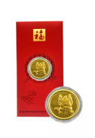 LITZ LITZ 2024 Chinese New Year Dragon Red Packets 999.9 Pure Gold Coin 0.10g AP0012-D-H