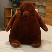 100cm Giant Djungelskog Bear Plush Toys Stuffed Animals Soft Dolls Plush Brown Bear Toys Hugging Cus